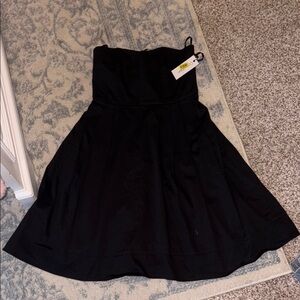 Calvin Klein Black Strapless A-line Cocktail Dress women’s size 8